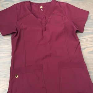 Burgundy Scrub set